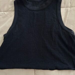 Lululemon Athletica Black Sleeveless Crop Top